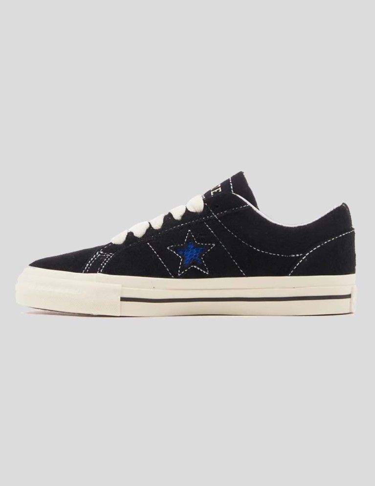 Zapatillas skate CONVERSE x quartersnacks one star pro ox black/egret/hyper blue